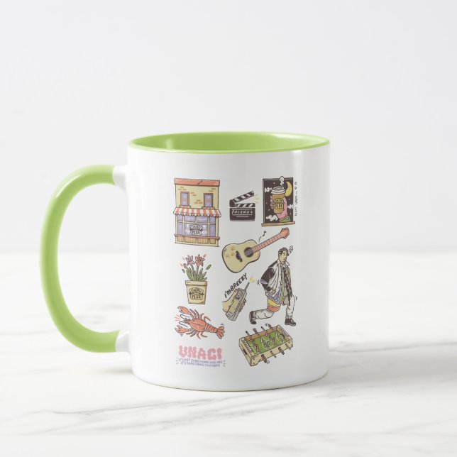 Taza AMIGOS™ | Gráfico de iconos Personalizados (Izquierda)