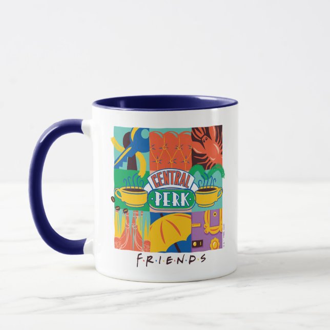 Taza AMIGOS™ | Gráfico vibrante de Perk central (Izquierda)