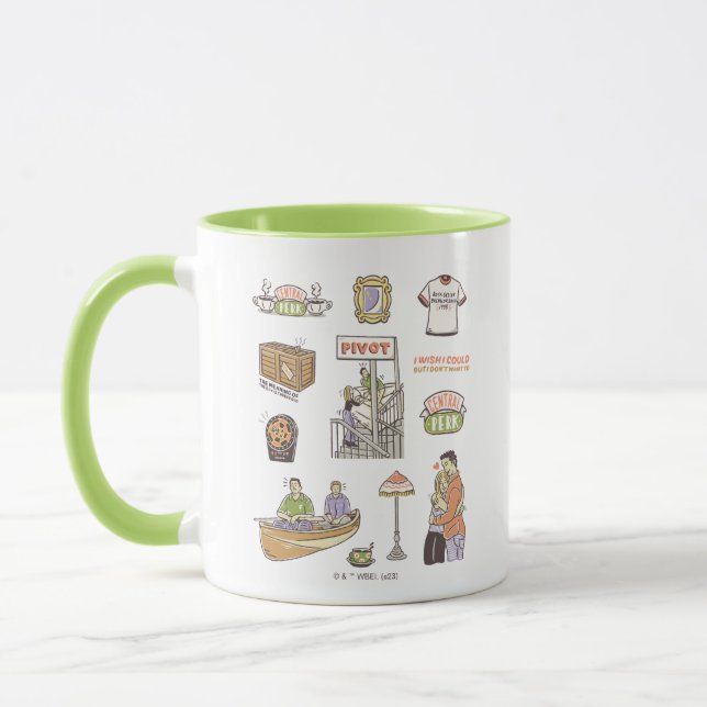 Taza AMIGOS™ | Iconos Personalizados (Izquierda)