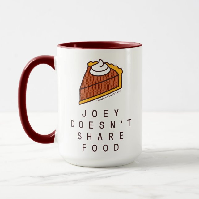 Taza AMIGOS™ | Joey no comparte comida (Izquierda)