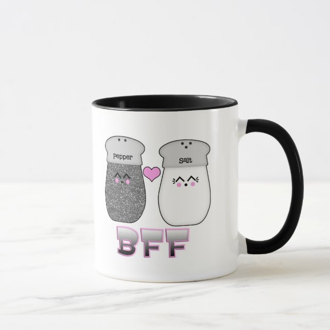 Taza Amigos Kawaii Sal y Pimienta (Derecha)