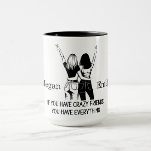 Taza Amigos locos personalizados