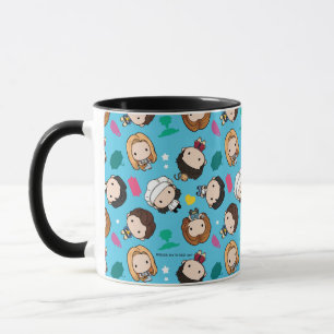 Taza AMIGOS™   Patrón de Círculo de caracteres