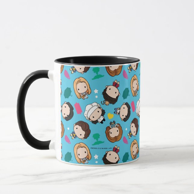 Taza AMIGOS™ | Patrón de Círculo de caracteres (Izquierda)