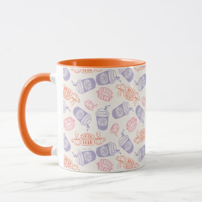 Taza AMIGOS™ | Patrón de Perk Central de Pastel (Izquierda)