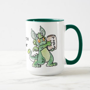Taza amistosa de la extremidad del dragón