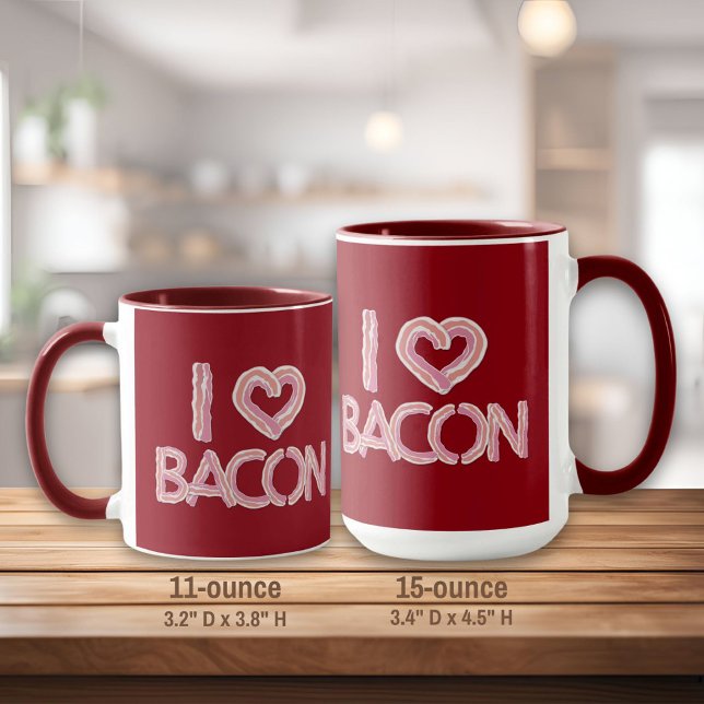 Taza Amo a Bacon (Subido por el creador)