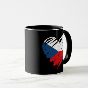 Taza Amo a la Checia - Corazón de la bandera checa