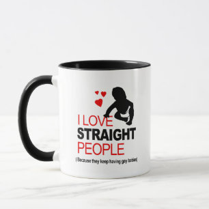 Taza Amo a la gente heterosexual