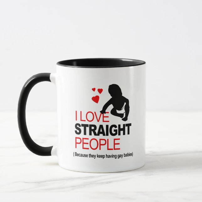 Taza Amo a la gente heterosexual (Izquierda)