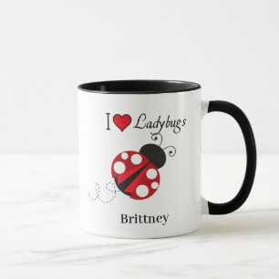 Taza Amo a los Ladybugs