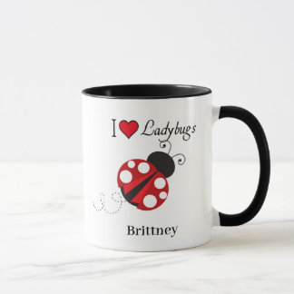 Taza Amo a los Ladybugs