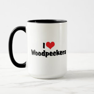 Taza Amo a los pájaros carpinteros de corazón - Amante