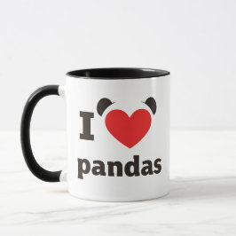Taza Amo a los Pandas