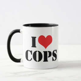 Taza Amo a los Policías