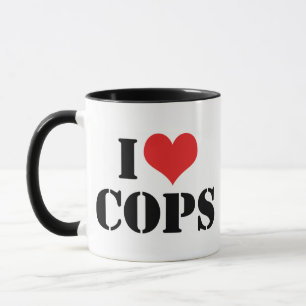 Taza Amo a los Policías