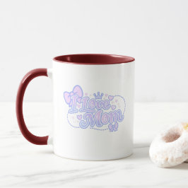 Taza Amo a Mamá – Diseño Kawaii Pastel