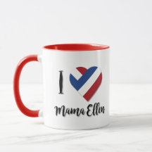 Amo a Mama Ellen con la bandera de los Países Bajo