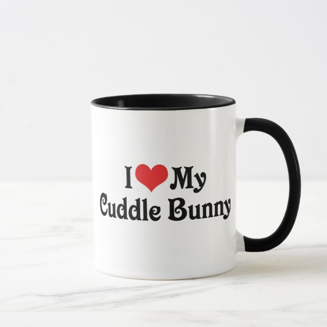 Taza Amo A Mi Conejito De Cuddle (Derecha)