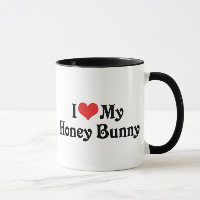 Taza Amo a mi conejito de miel (Derecha)