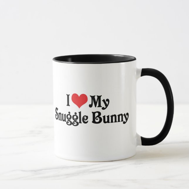 Taza Amo a mi conejito de peluche (Derecha)
