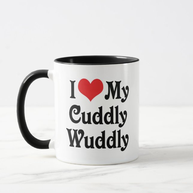 Taza Amo a mi Cuddly-Wuddly (Izquierda)