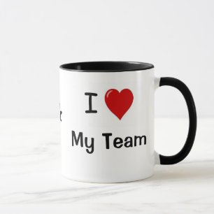 Taza ¡Amo a mi equipo y mi equipo me ama!