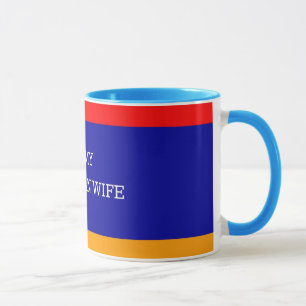 Taza Amo a mi esposa armenia, bandera armenia