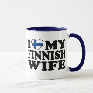 Taza Amo a mi esposa finlandesa