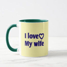 Taza Amo a mi esposa - Regalo romántico para esposa, es