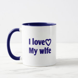 Taza Amo a mi esposa - Regalo romántico para esposa, es