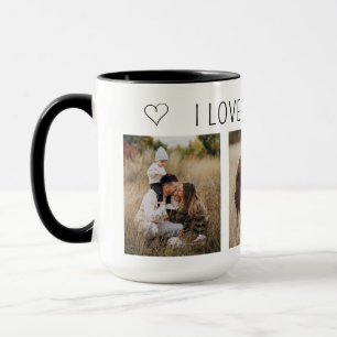Taza Amo a Mi Familia Colage de Fotos