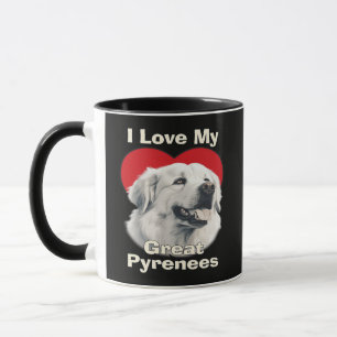 Taza Amo a mi gran perro Pirineos