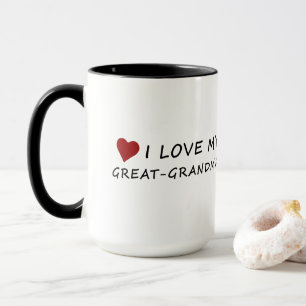 Taza Amo a mi Grande-Abuela con el corazón