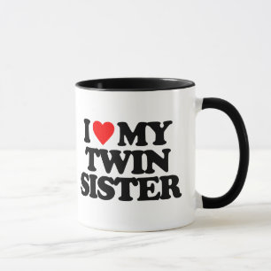 TAZA AMO A MI HERMANA GEMELA