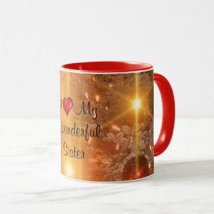 Taza Amo a mi maravillosa hermana
