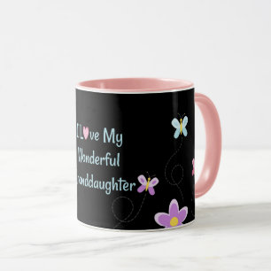 Taza Amo a mi maravillosa nieta, diseño popular