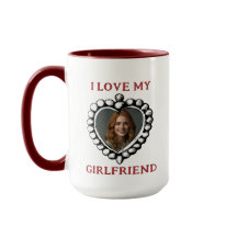 amo a mi novia Photo Mug
