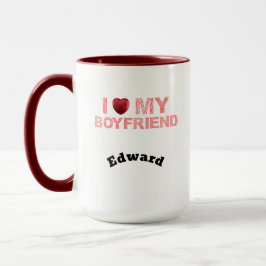 Taza Amo a mi novio dos tonos