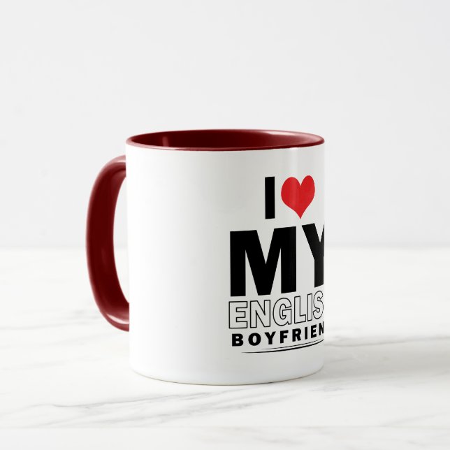 Taza Amo a mi novio inglés (Anverso izquierdo)