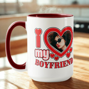 Taza Amo A Mi Novio Personalizado