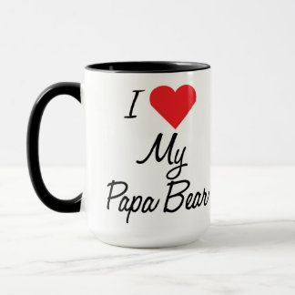Taza Amo a mi papá Oso Café Mug
