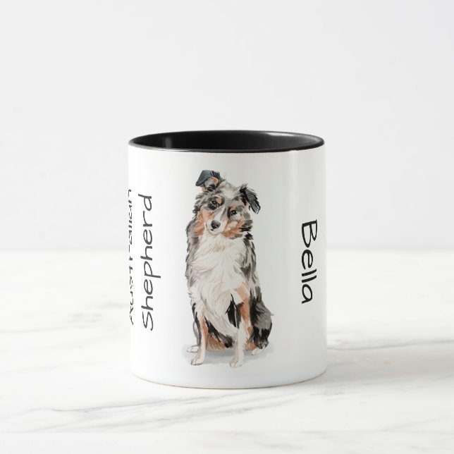 Taza Amo a mi pastor australiano (Centro)
