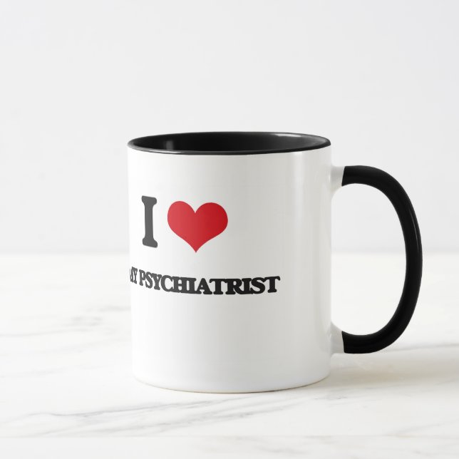 Taza Amo a mi psiquiatra (Derecha)