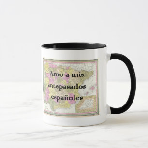 Taza Amo A Mis Ancestros Españoles   Personalizado Mug