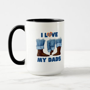 Taza Amo a mis dos hijas con orgullo