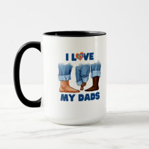 Taza Amo a mis dos hijas con orgullo