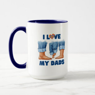 Taza Amo a mis dos hijas con orgullo