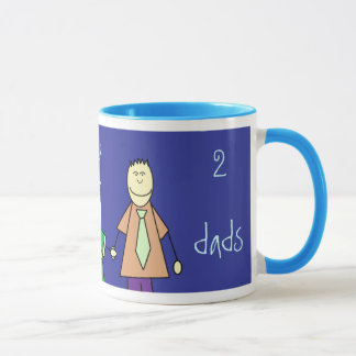 Taza amo a mis dos papás,