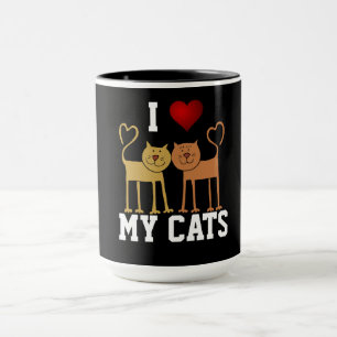 Taza Amo a mis gatos